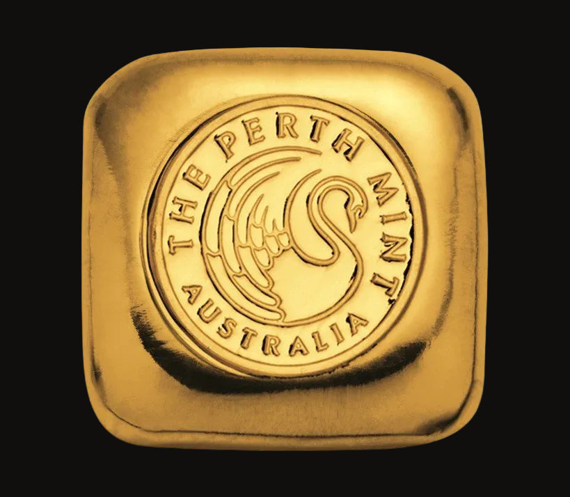1oz Gold Perth Mint Cast Bar
