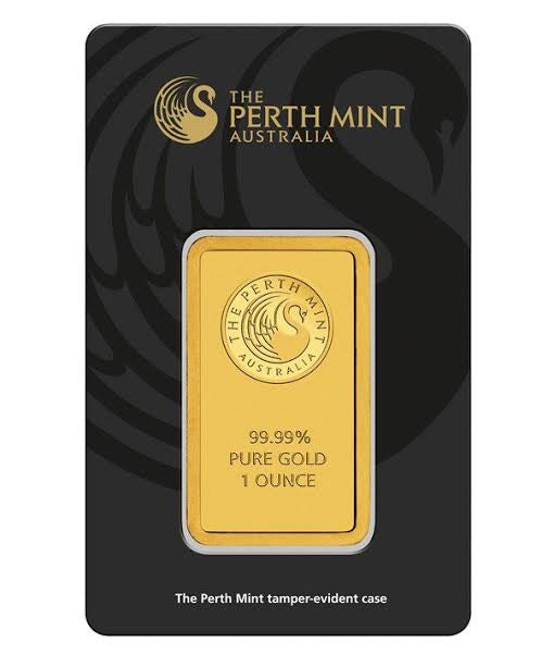 1oz Gold Perth Mint Minted Bar